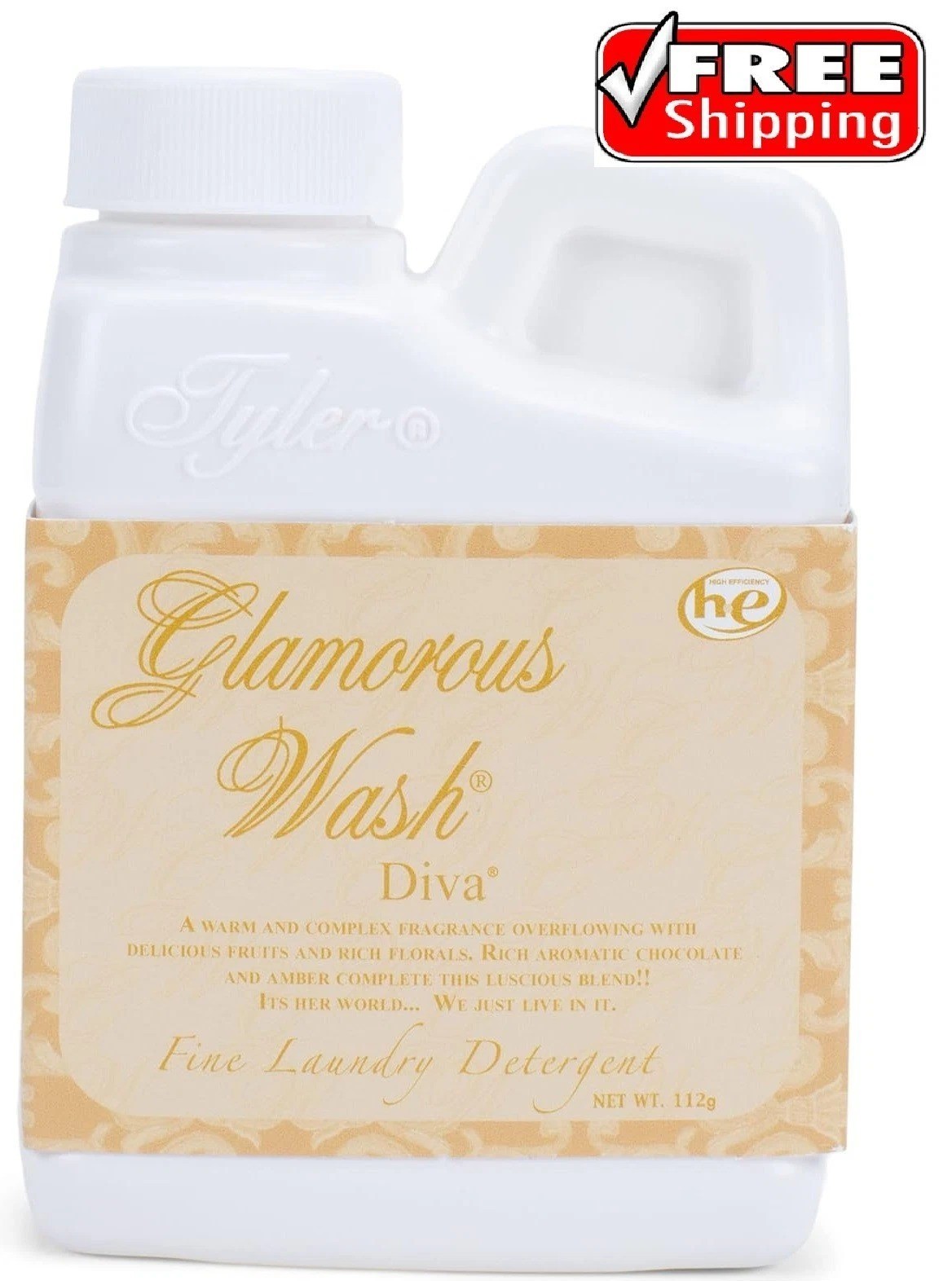 Tyler Candle Company Glamorous Wash Laundry Detergent, Diva,