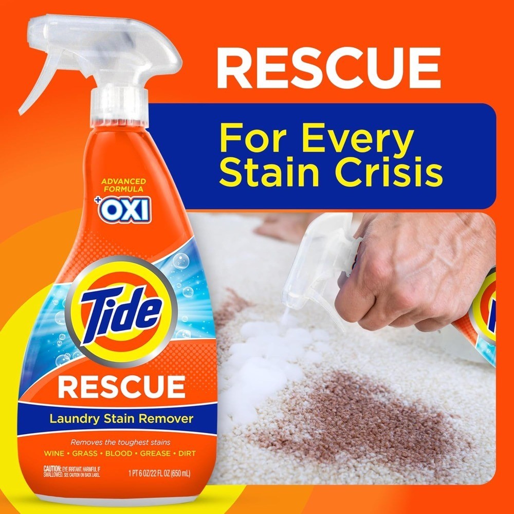 Travel Stain Remover Spray with Oxi for Clothes Carpet Upholstery Pet Bedding