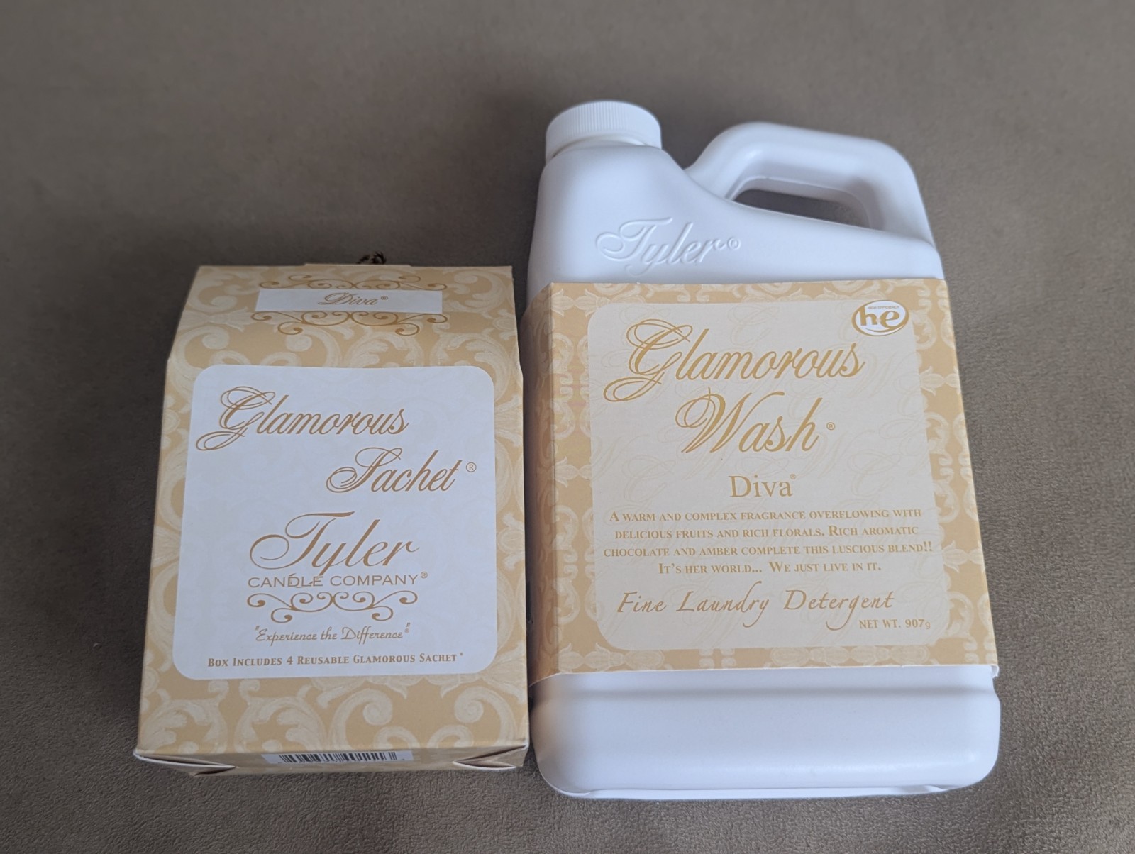 BUNDLE(3): NEW Tyler Diva Glamorous Laundry wash(32oz), Sachet(4) & Candle(11oz)