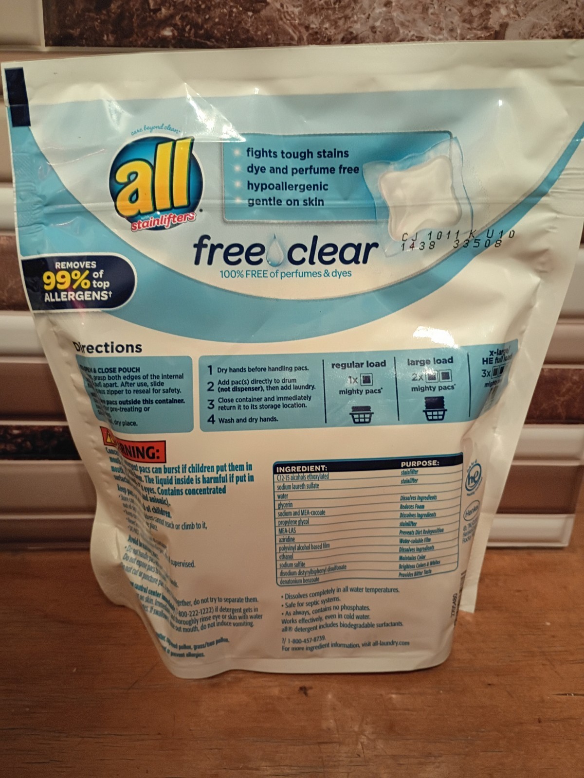All Unscented Mighty Pacs Free Clear Laundry Detergent Pods
