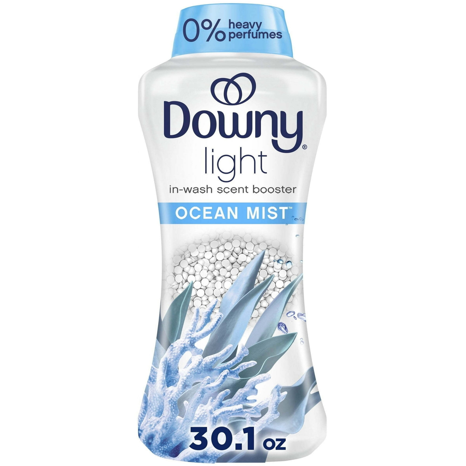 Downy Light Laundry Scent Booster Beads with Ocean Mist Scent, 30.1 oz