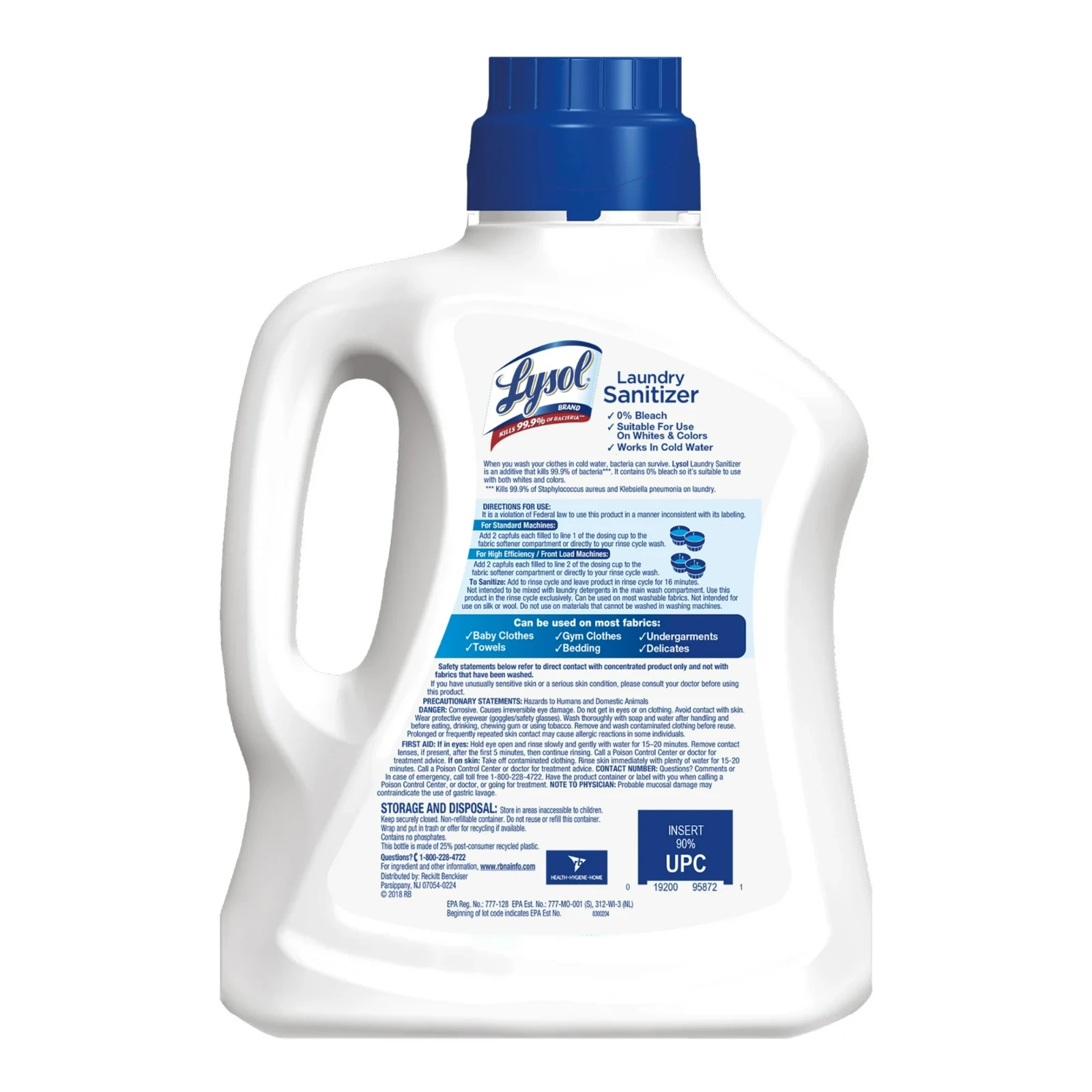 Disinfectant Laundry Sanitizer & Scent Booster, Laundry Detergent Additive, Colo