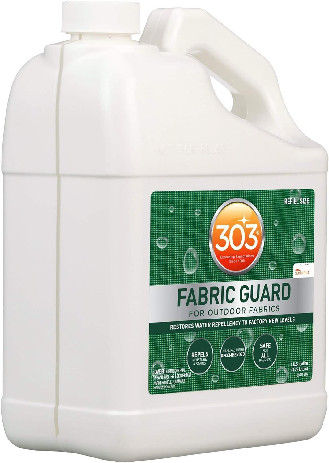 303 Products Fabric Guard – Restores Water Repellency 128 fl. oz. (30607)