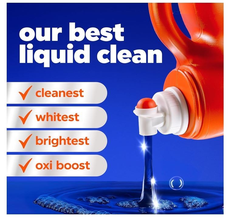 Tide Ultra Oxi Boost Liquid Laundry Detergent, 148 fl oz, 105 Loads, Advanced