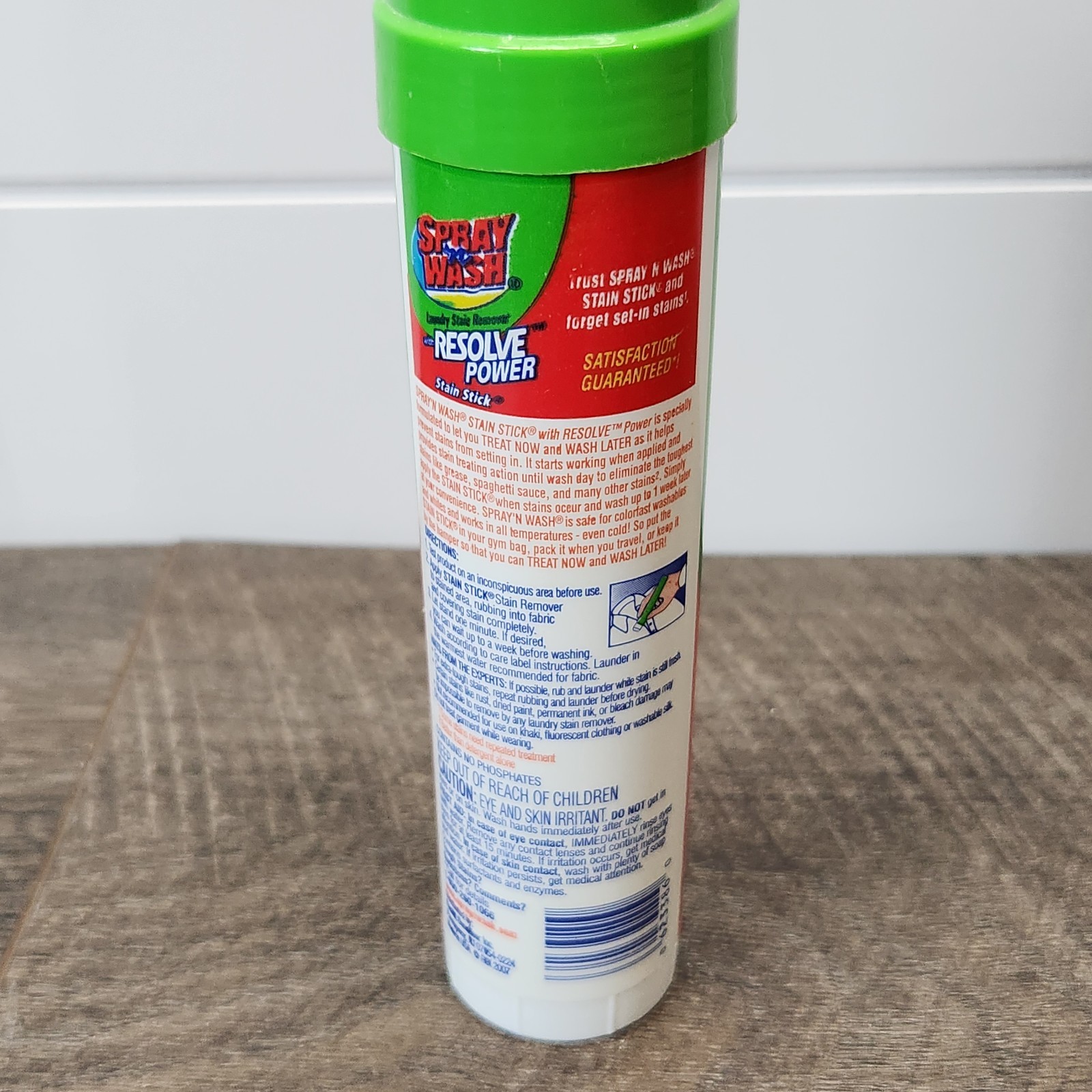 Vintage Spray n Wash Stain Remover With Resolve Power 4.3 oz Stick Dated 2007