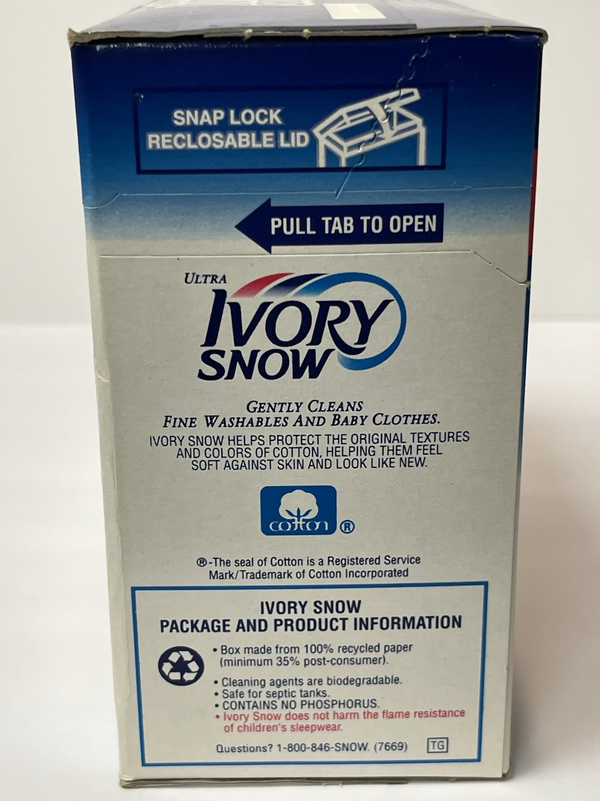 Vintage 1996 Ivory Snow Ultra Powder Detergent 32oz 18 Load NOS Factory Sealed