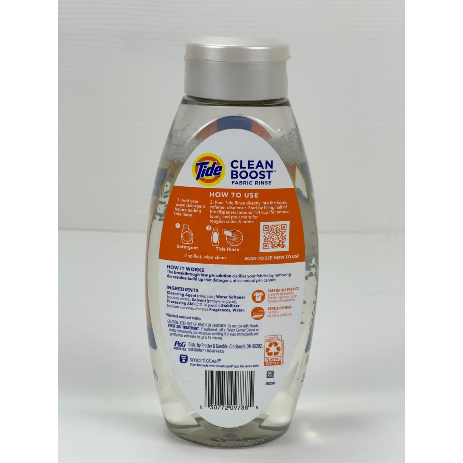 Tide Clean Boost Fabric Rinse Original Scent 25.5 fl oz 3X Deep Cleaning Power