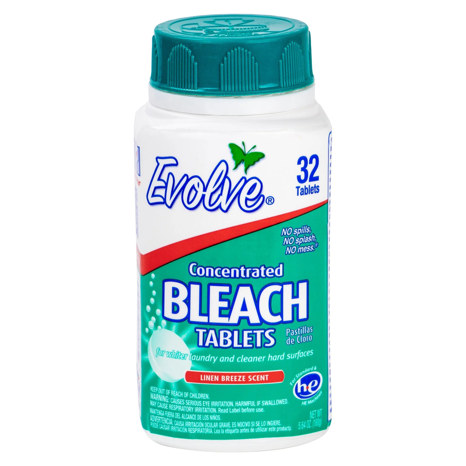 (3 Pack) Concentrated Bleach Tablets, 5.64 Oz, Linen Breeze Scent, 32 Count