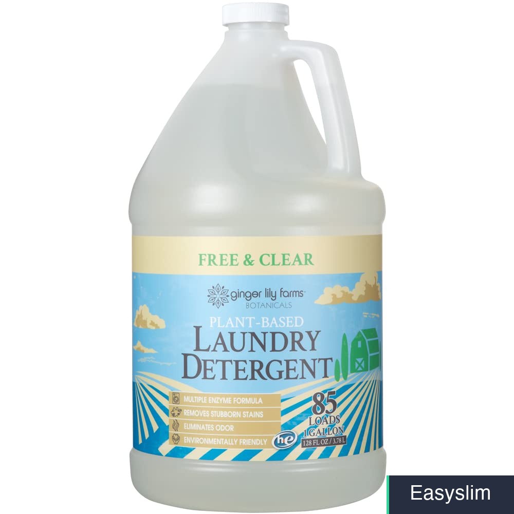 Laundry Detergent 128 Fl Oz Plant-Based Concentrated 85 Loads