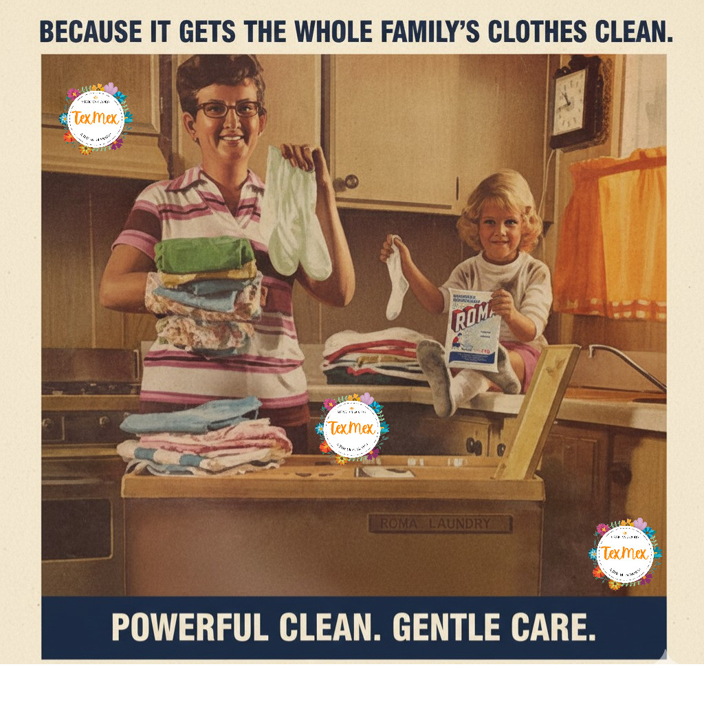 ROMA 2K LAUNDRY POWDER DETERGENT FOR STAIN REMOVAL BIODEGRADABLE 100% MEXICAN