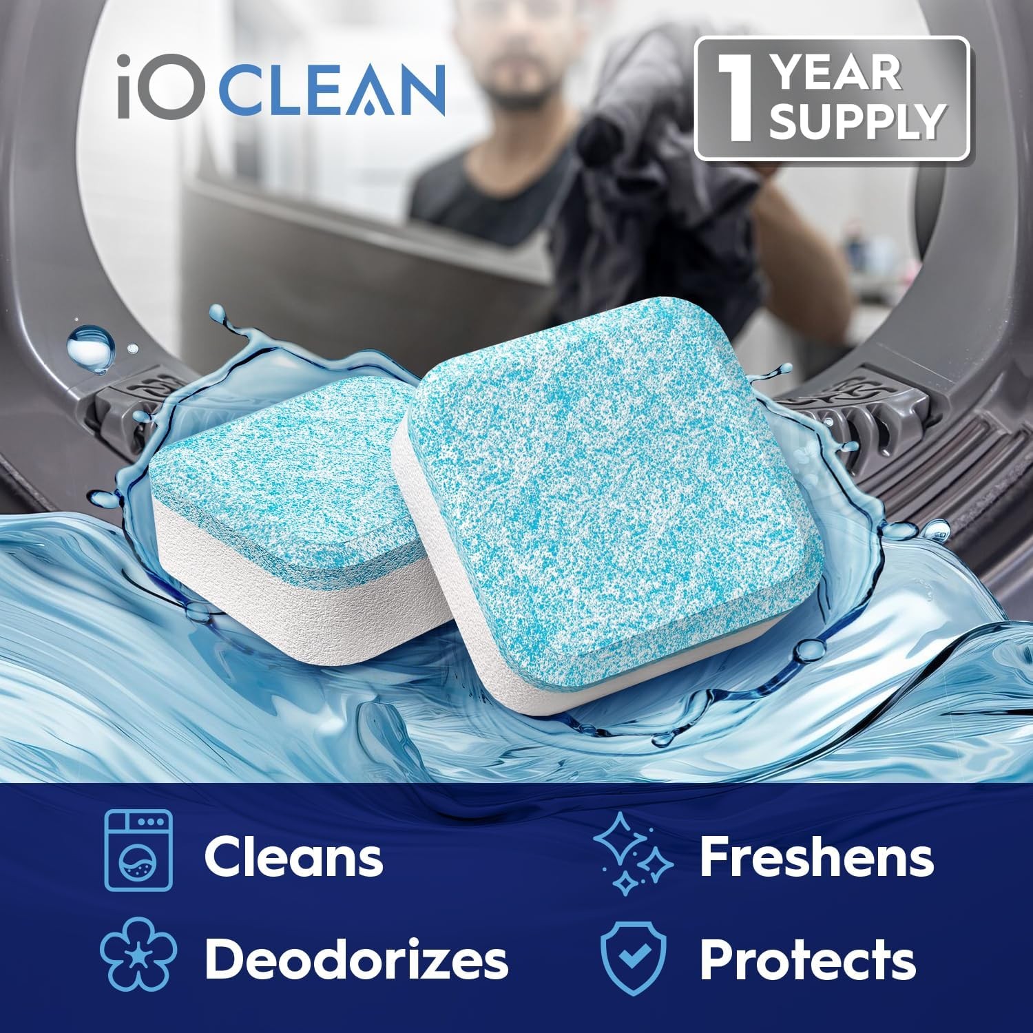 Washing Machine Cleaner and Descaler Tablets 24 Pcs – Deep Clean and…