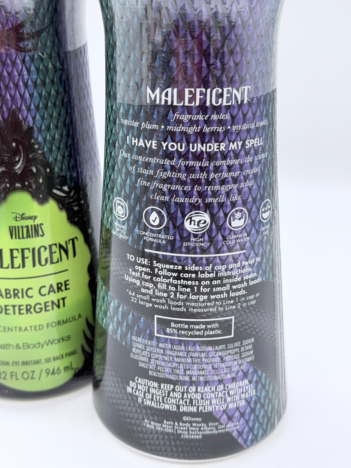 Bath & Body Works VILLIAINS MALEFICENT Laundry Detergent Fabric Care Set of 2