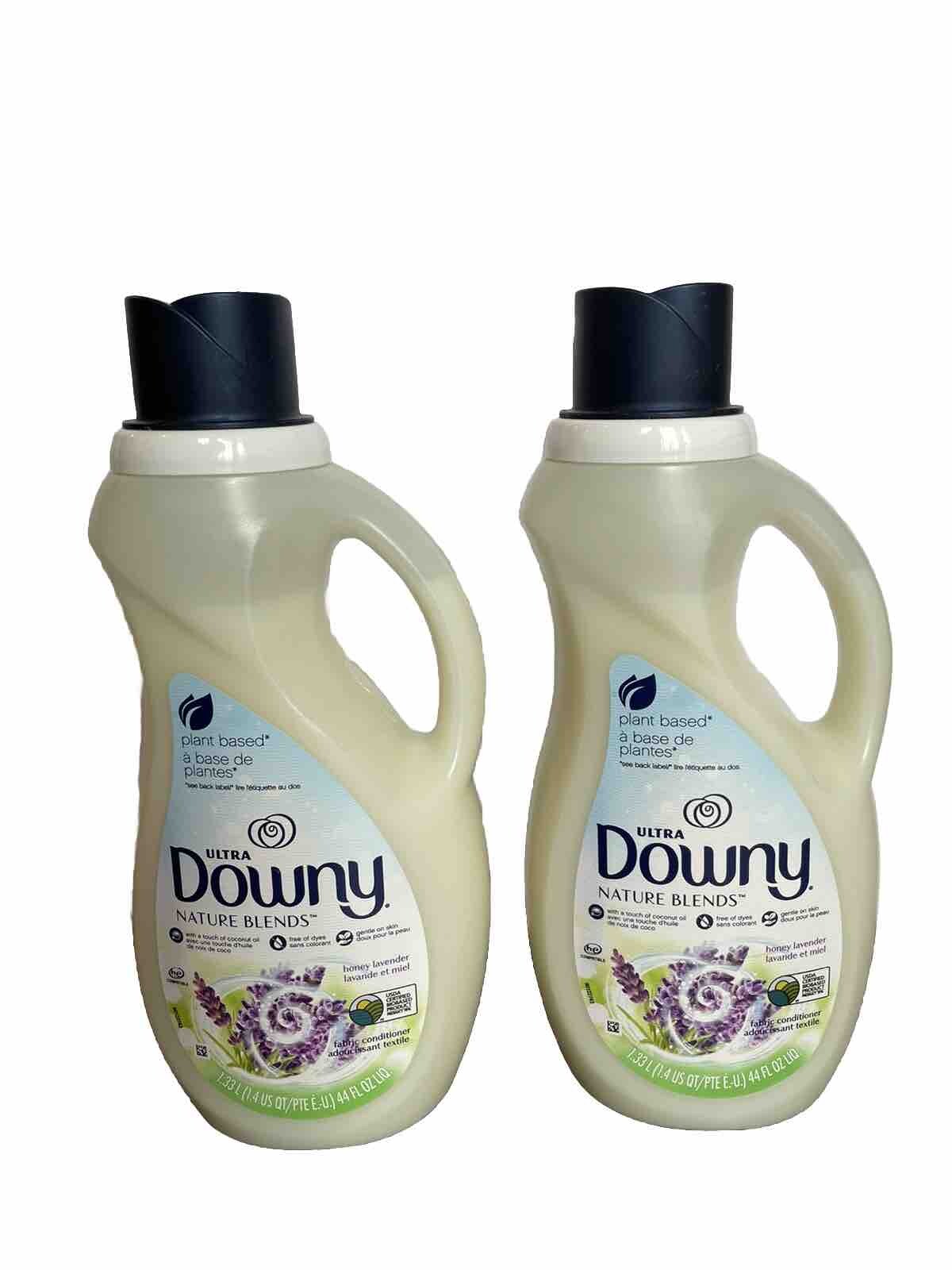 2X Ultra Downy Nature Blends Plant Based Honey Lavender Fabric Conditioner 44 Oz