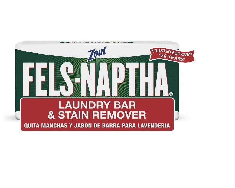 Zout Fels-Naptha Laundry Bar, Stain Remover Soap, 5 oz, 12pk.