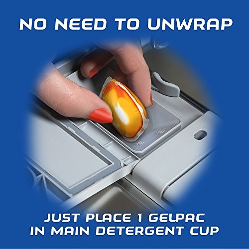 Finish Gelpacs Dishwasher Detergent, Orange Scent, 32 Count