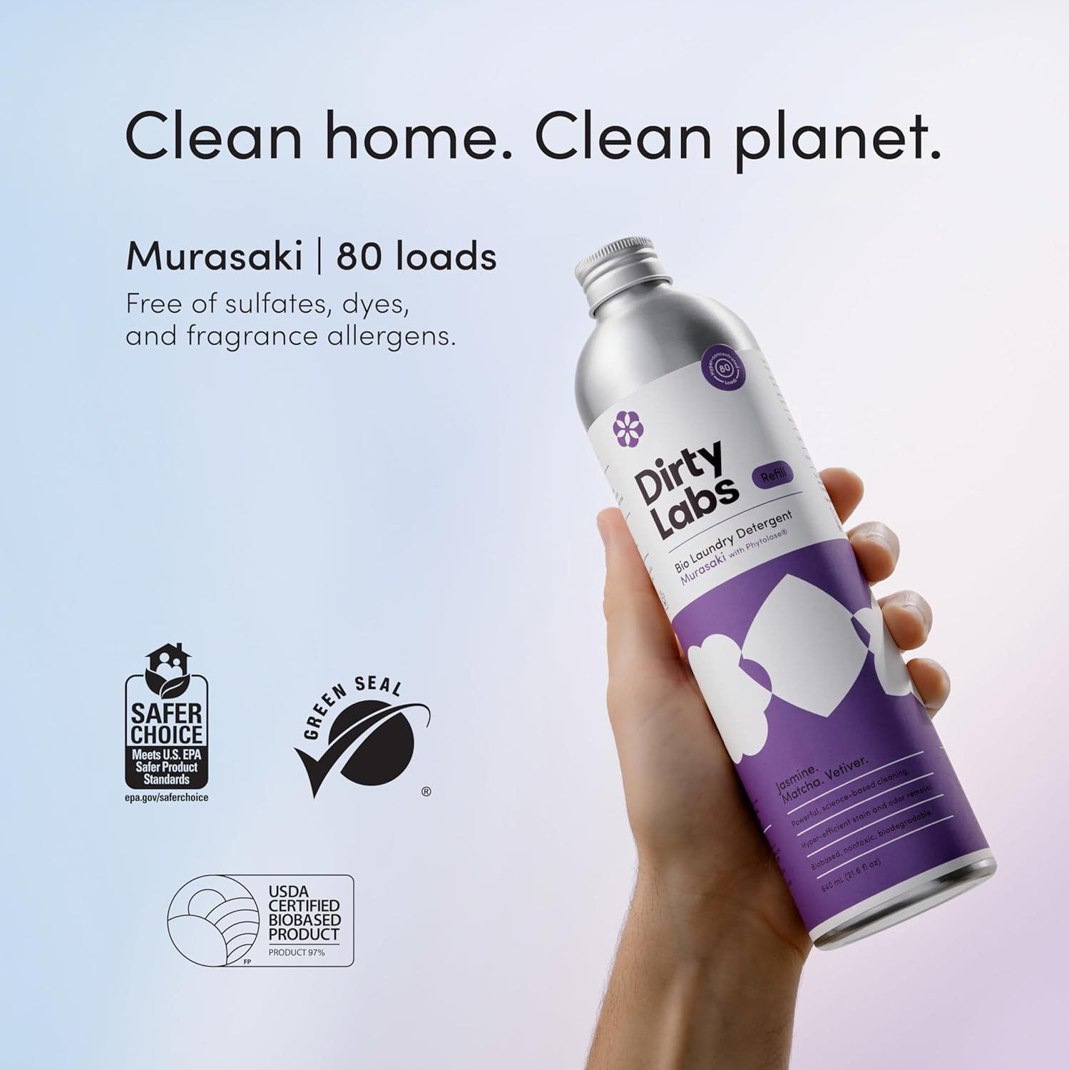 | Murasaki Scent | Bio-Liquid Laundry Detergent | 80 Loads (21.6 Fl Oz) | Hyp…