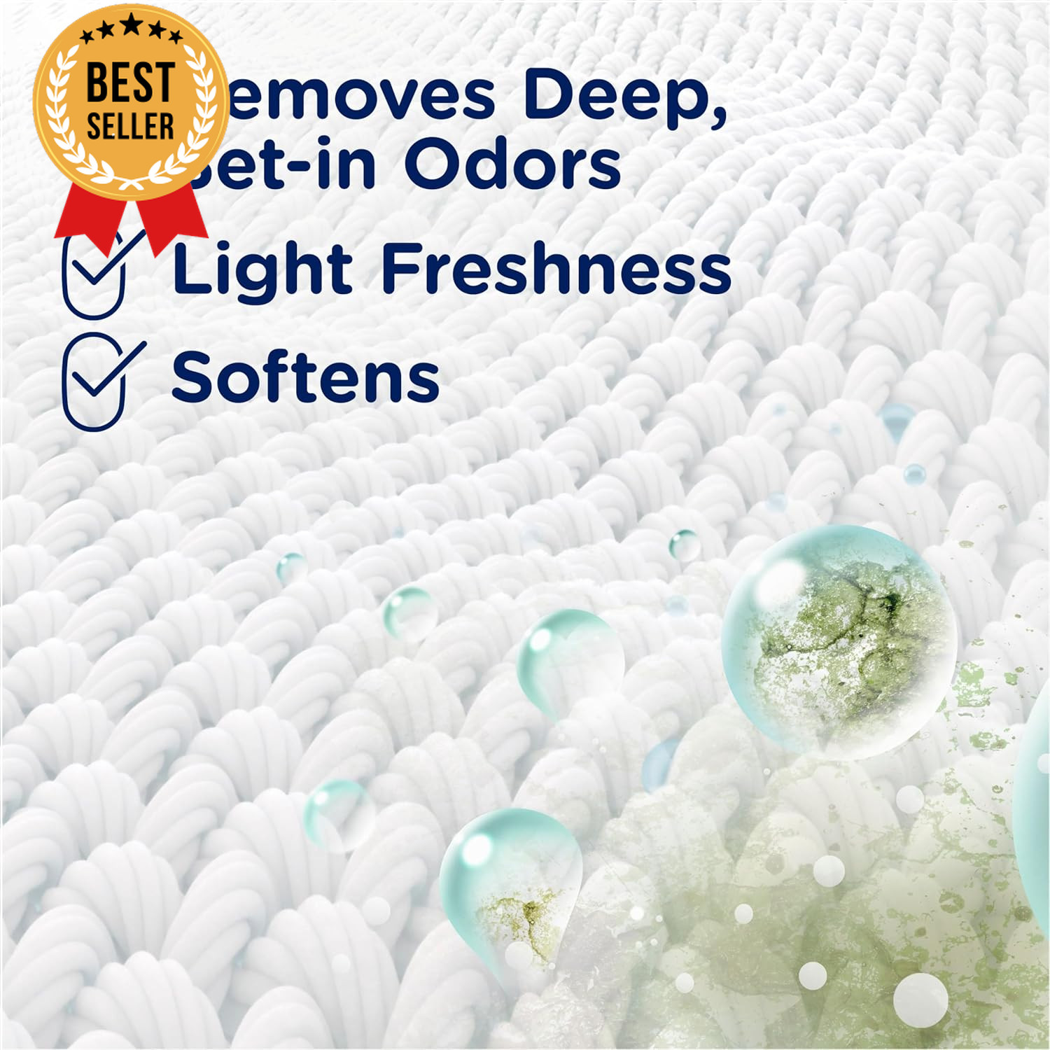 Scent Free Laundry Odor Remover Rinse 48 fl oz Fabric Softener Gentle