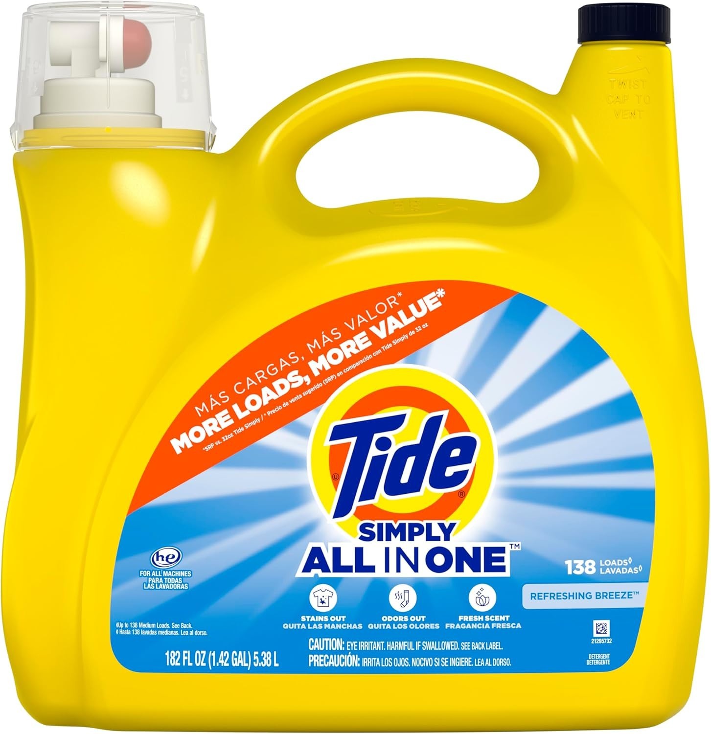 Tide Clean & Fresh Breeze HE Liquid Laundry Detergent
