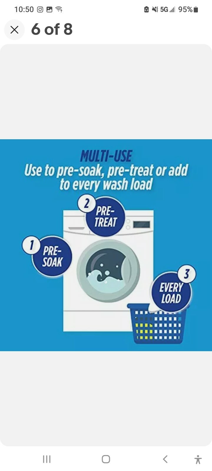 Biz Laundry Detergent Powder Booster Stain & Odor Removal – 50 Ounces