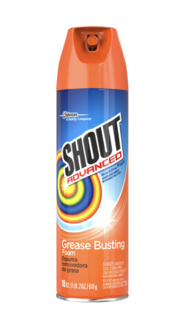Shout Advanced Stain-Lifting Grease Busting Foam ~ 18 oz 4 Pack