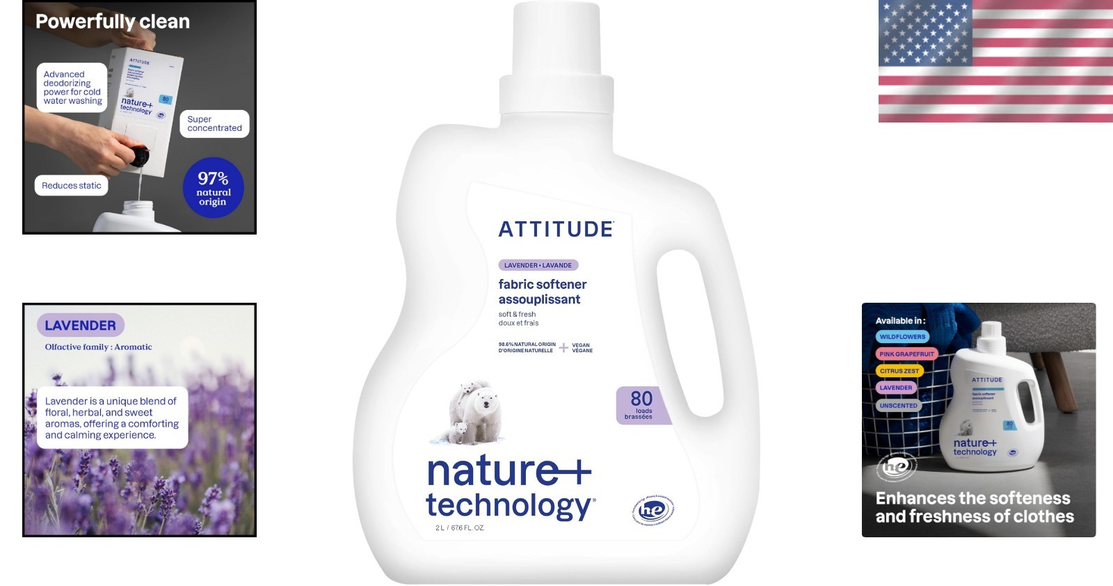 Eco-Friendly Lavender Fabric Softener, 67.6 Fl Oz – Plant-Based & Cruelty-Free