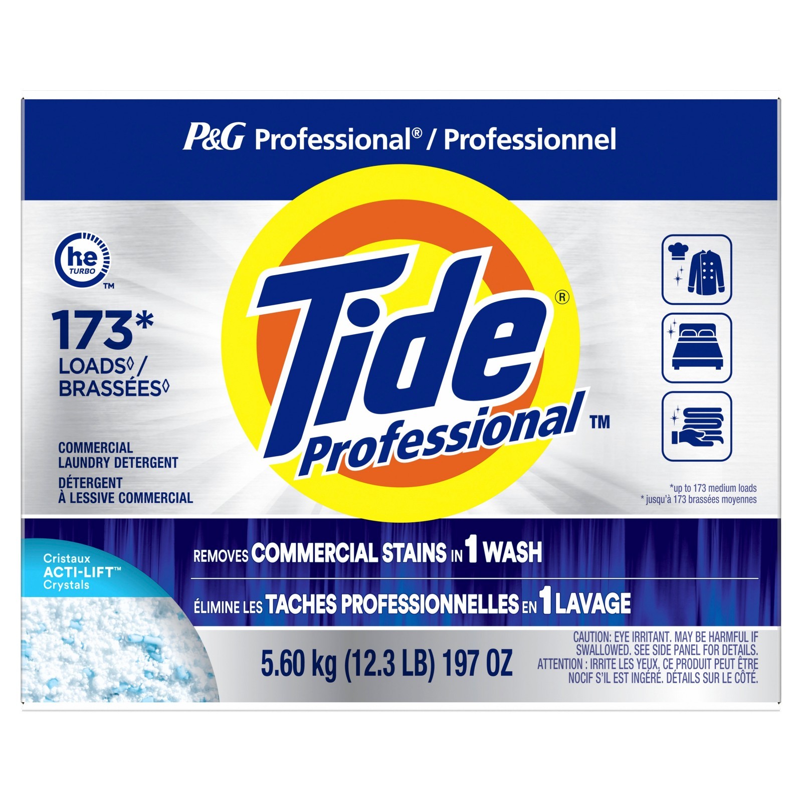 Tide Professional Powder Laundry Detergent Fresh Scent 197 oz Commercial 1 Box