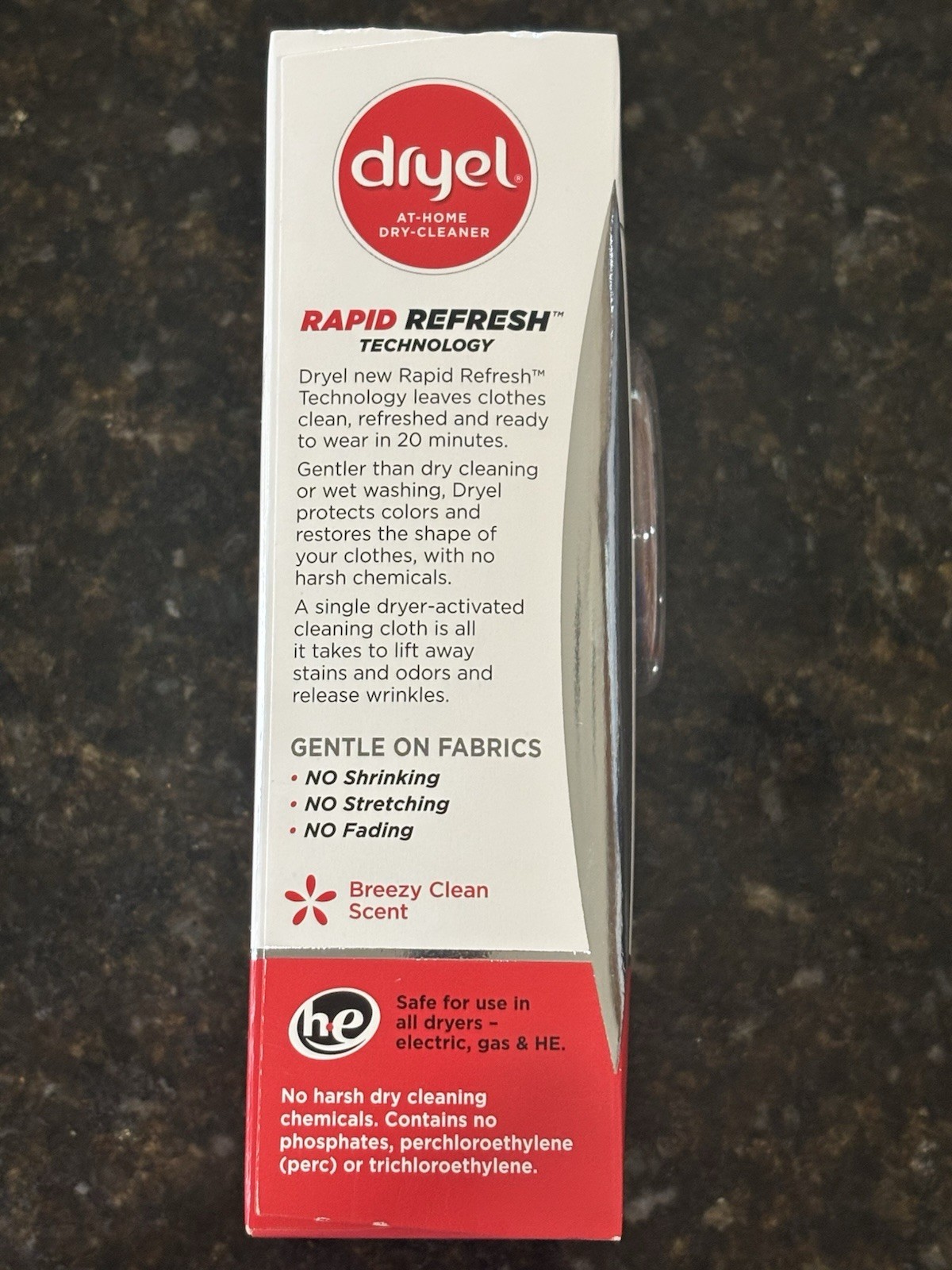 Dryel At-Home Dry Cleaner Kit 5 Loads w/ Stain Pen & Wrinkle/Odor Spray