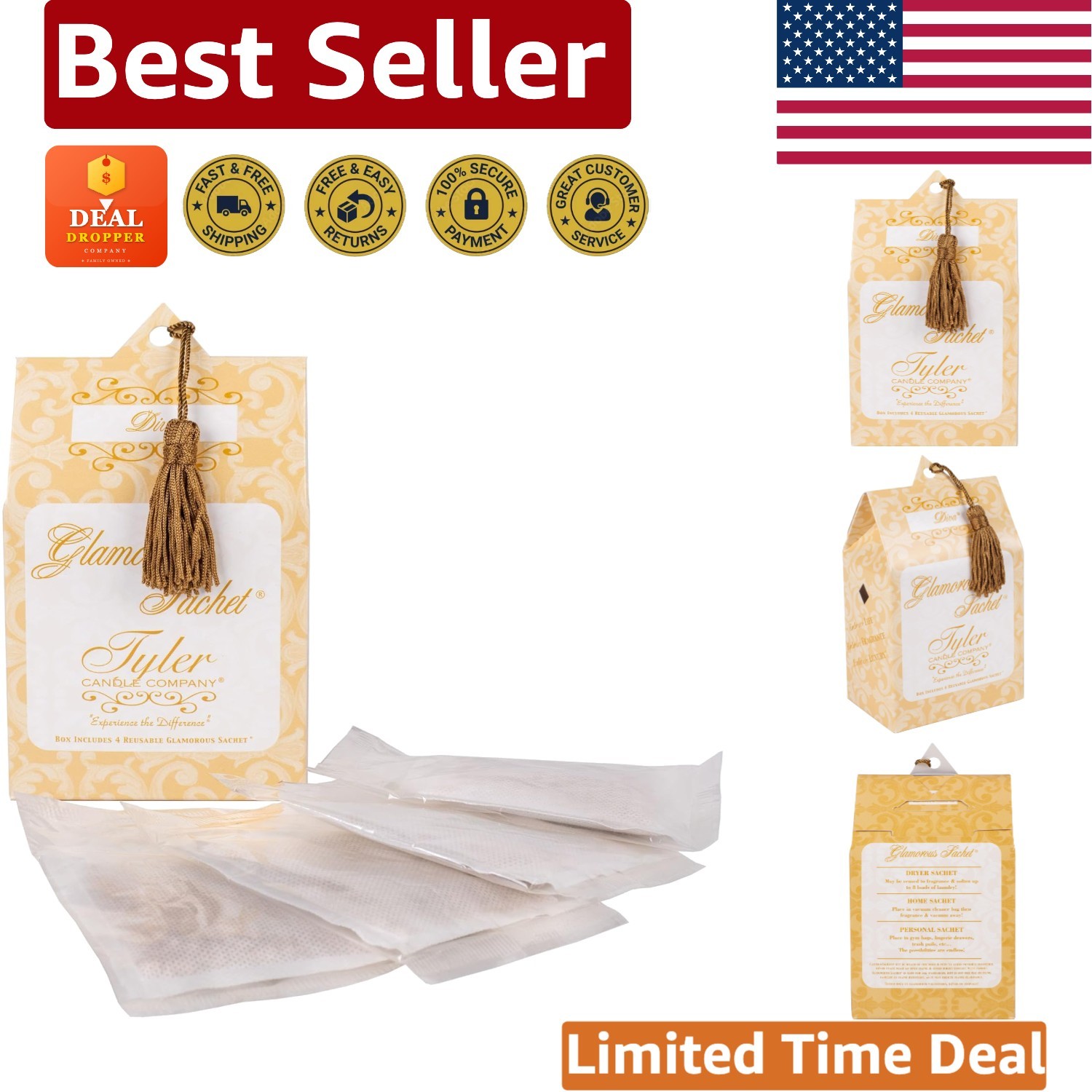 Scented Diva Dryer Sachet – Luxurious Laundry Freshener for All-Day Elegance