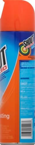 2 Shout Advanced Foaming Grease and Oil Stain Remover for Clothes, 18 oz, Red