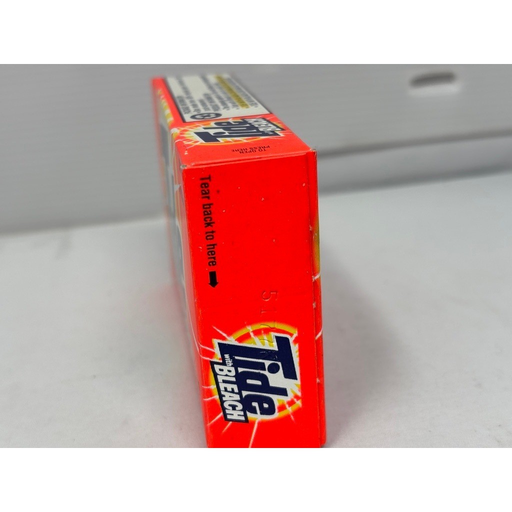 Vtg 90s Tide with Bleach Ultra Detergent Sample Box Laundry Cleaning Traveling