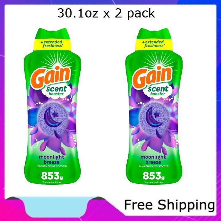 Gain Laundry Scent Beads, Fireworks In-Wash Scent Booster, Moonlight Breeze Scen