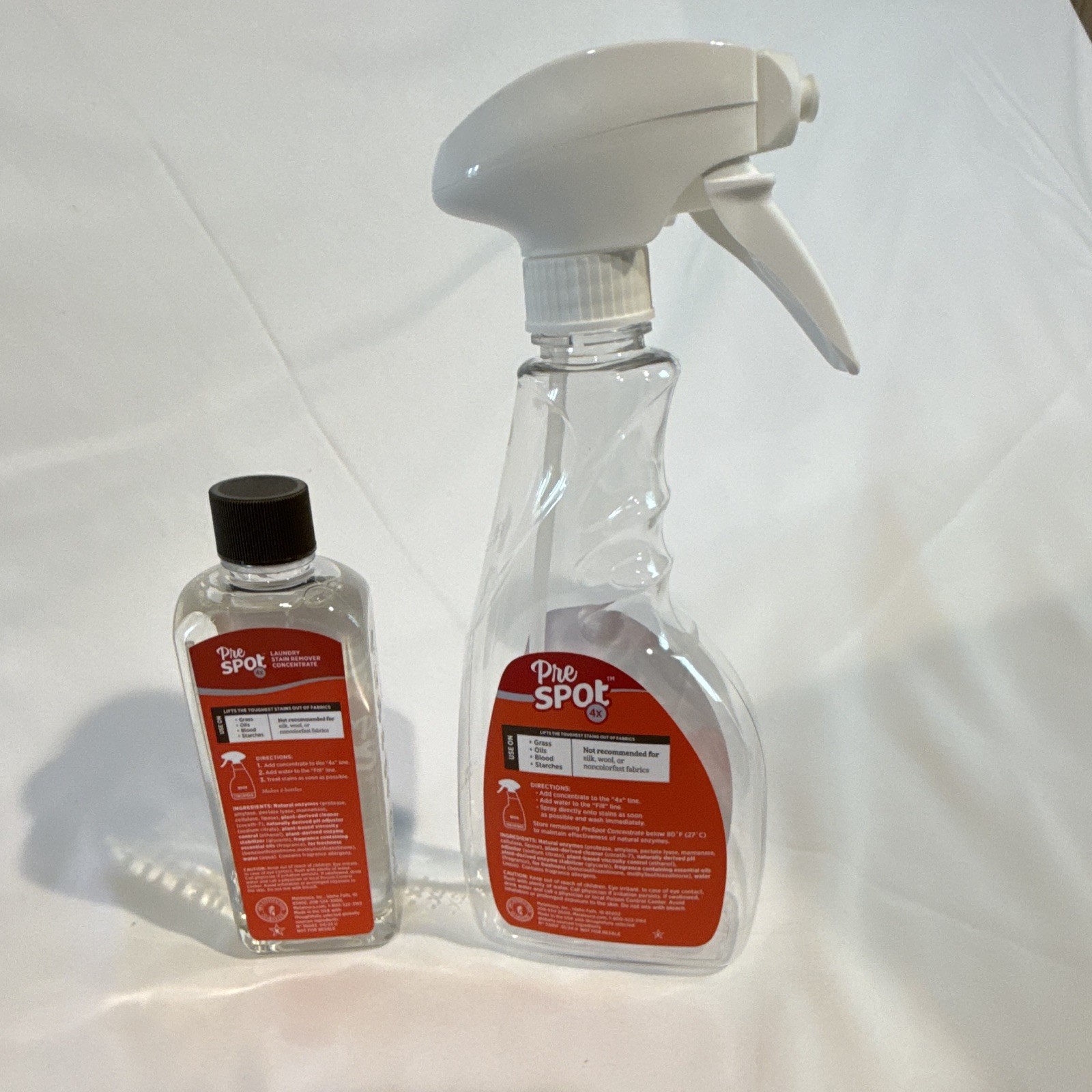 Ecosense PreSpot 4X Concentrated Fabric Laundry Stain Remover 8 fl oz 2 Pack