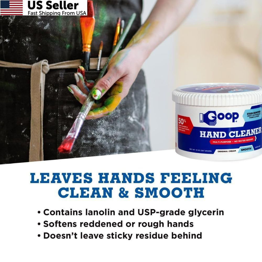 Multi-Purpose Waterless Hand Degreaser Laundry Stain Remover Non-Toxic 14oz USA
