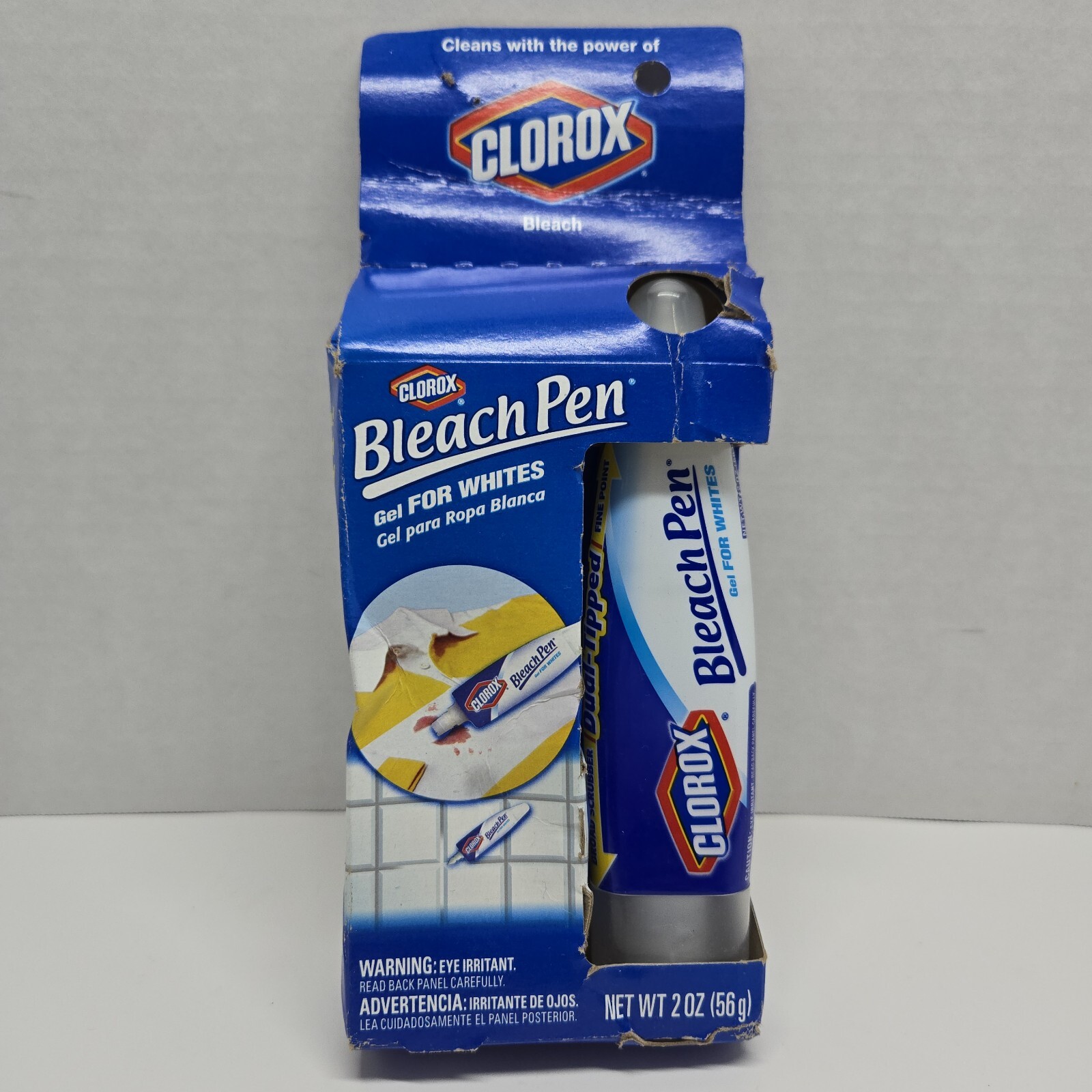 Clorox Bleach Pen Gel For Whites, Dual Tips, New In Package