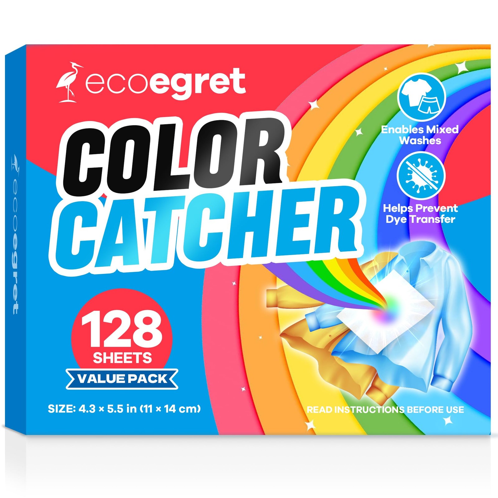 Color Catcher for Laundry (128 Count), Color catcher to Prevent Dye Transfer …