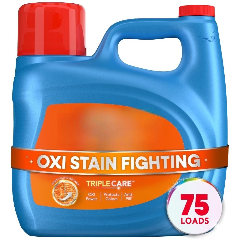 Clean Oxi+Odor Power Liquid Laundry Detergent, 126 fl oz, 75 Loads