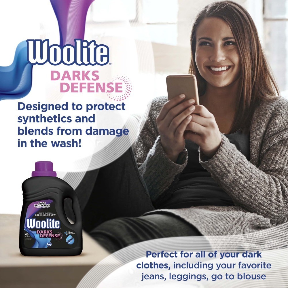 Darks Defense Liquid Laundry Detergent – Protects Dark Clothes from Fading, 66