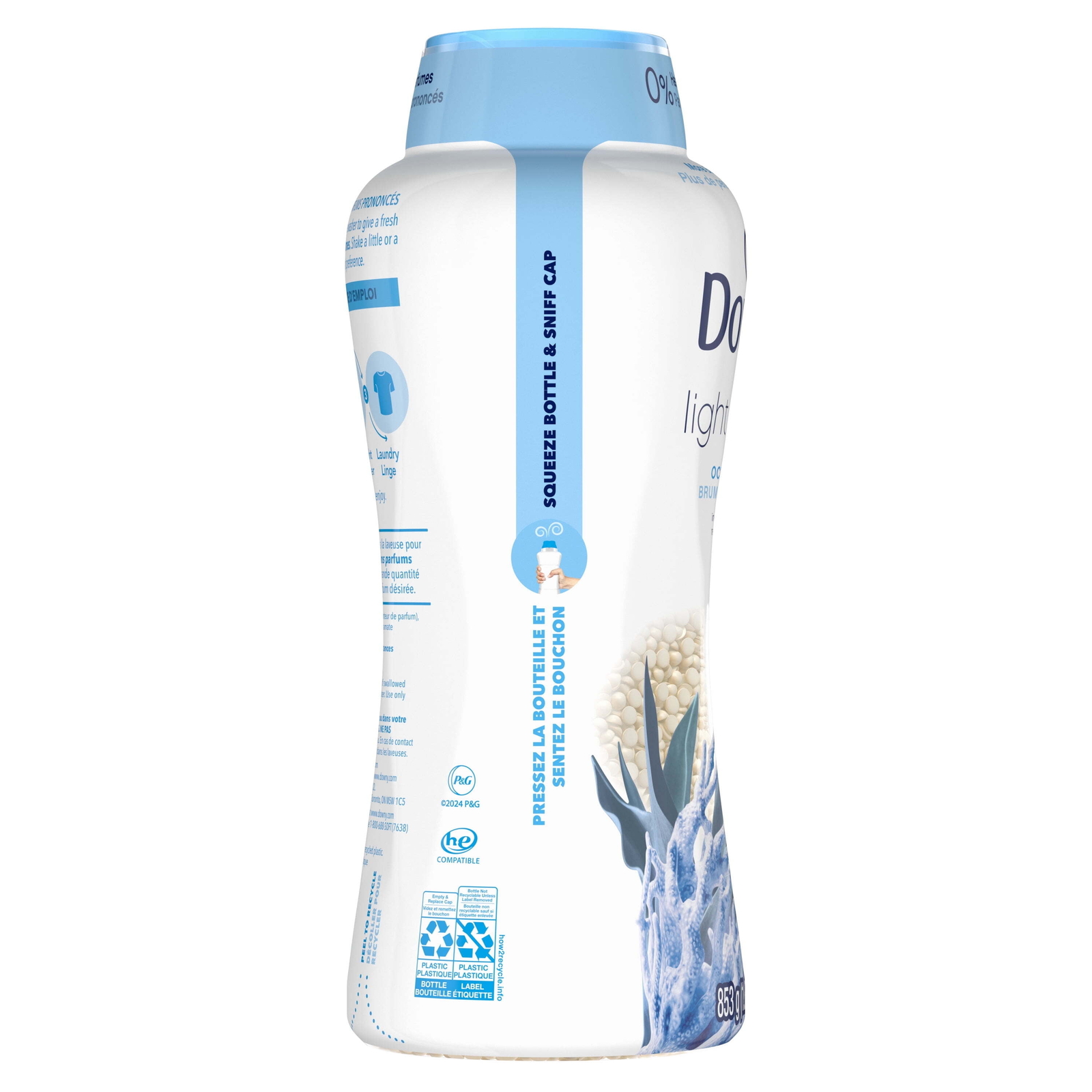 Downy Light Laundry Scent Booster Beads with Ocean Mist Scent, 30.1 oz