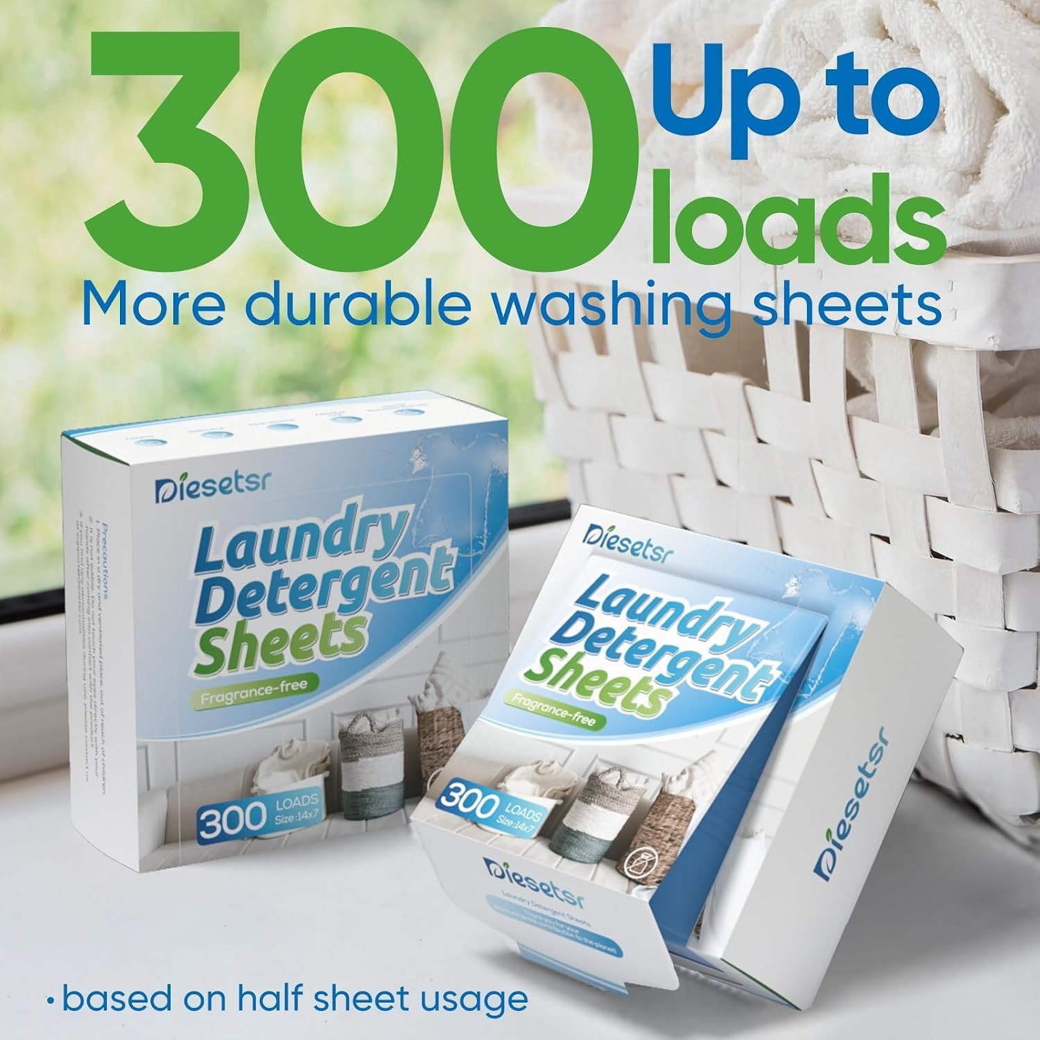 Laundry Detergent Sheets 300 Loads Diesetsr Laundry Sheet ECOfriendly Travel …