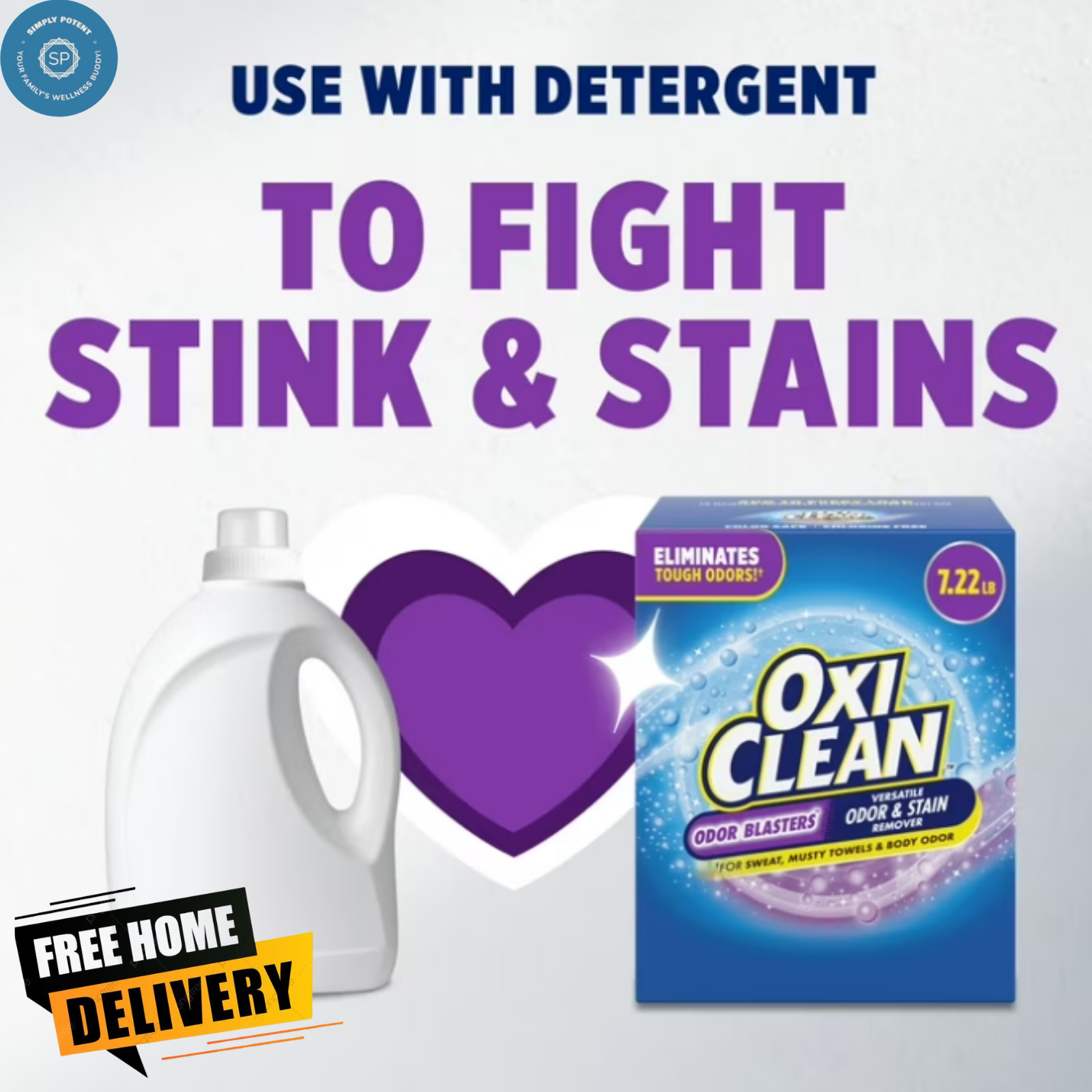 OxiClean Odor Blasters Versatile Odor and Stain Remover Powder, 7.22 lb