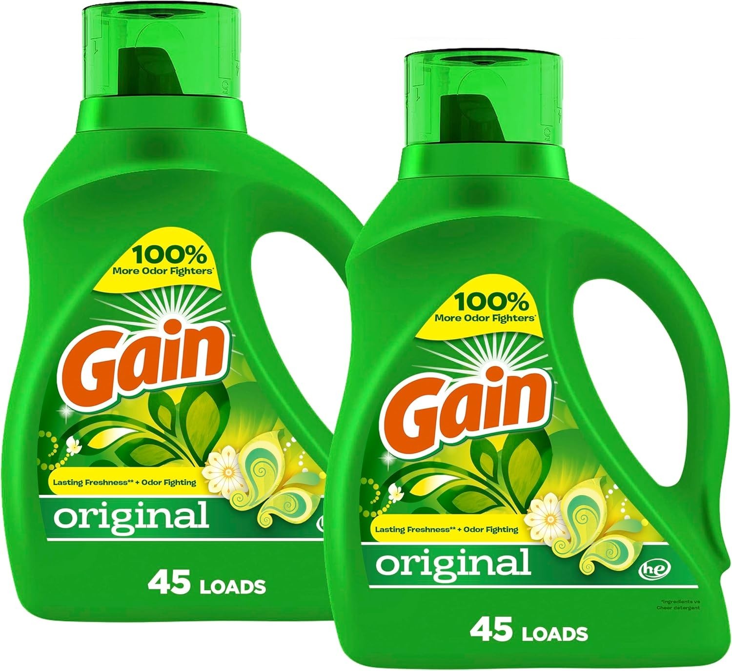 Gain Laundry Detergent Liquid, Aroma Boost, Original Scent, 65 Fl Oz (Pack Of 2)