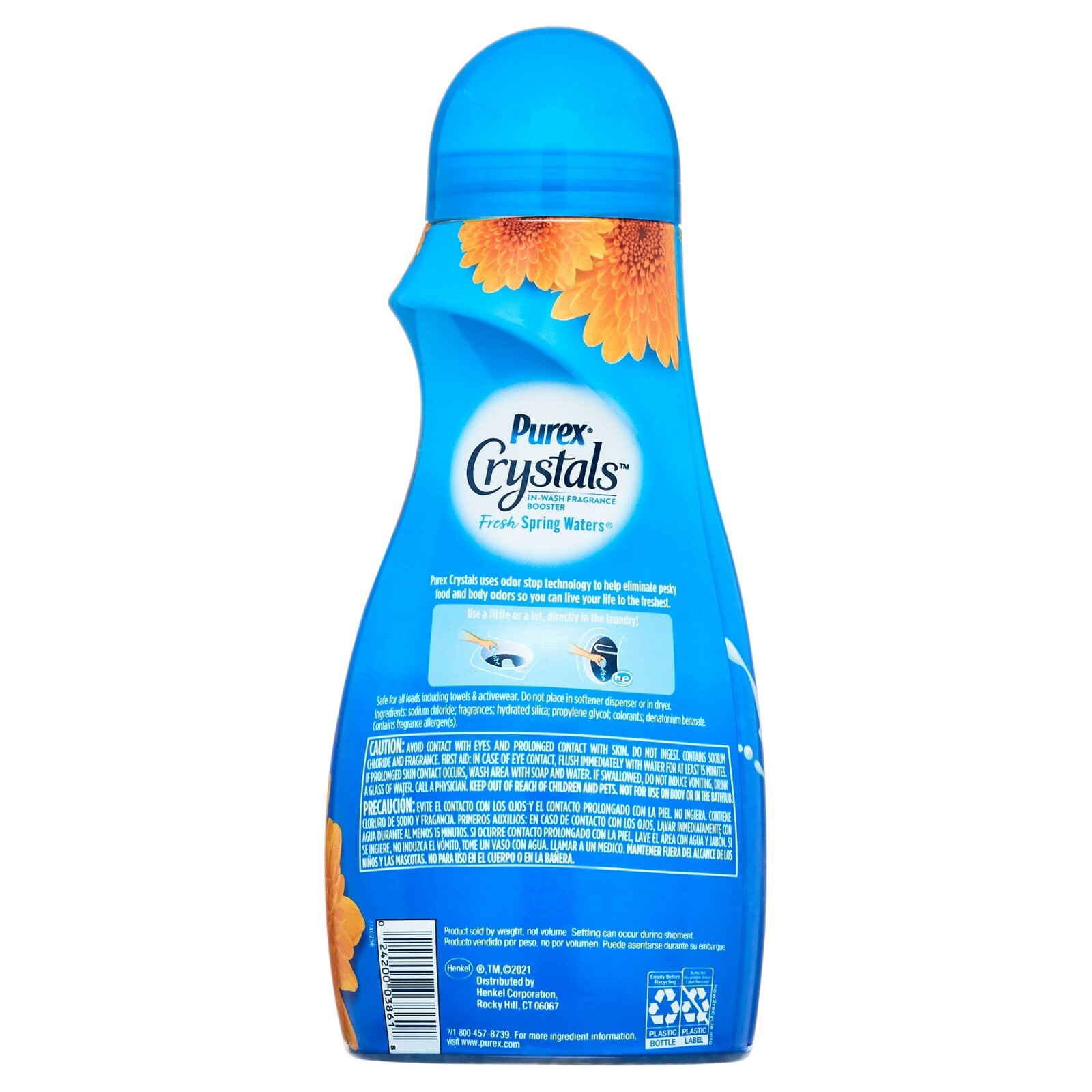 Purex Crystals In-Wash Fragrance and Scent Booster, Fresh Spring Waters, 39Ounce