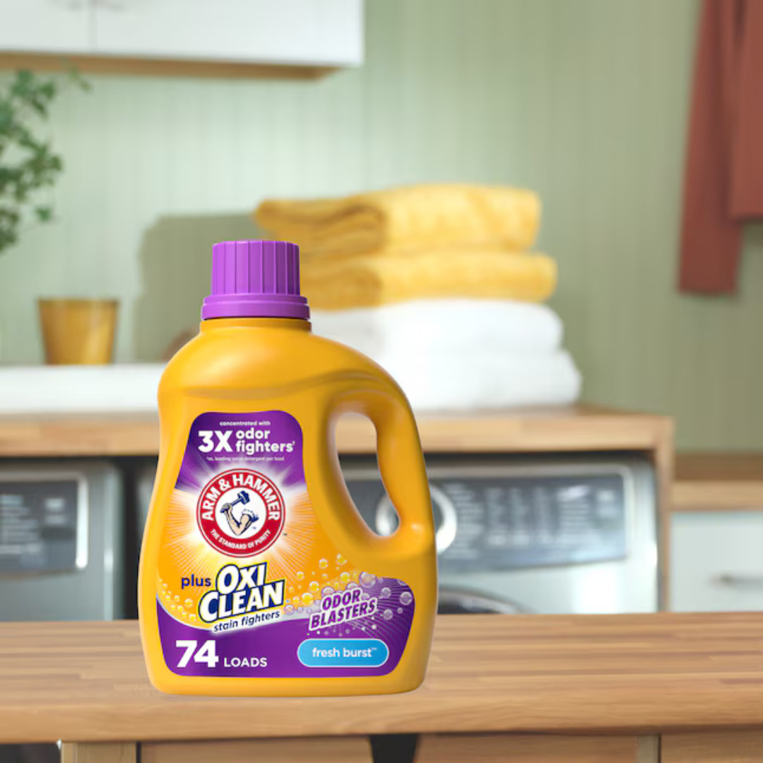 3 Pack Arm & Hammer Laundry Detergent, Fresh Burst, HE Liquid, 74 Loads, 96.2 oz