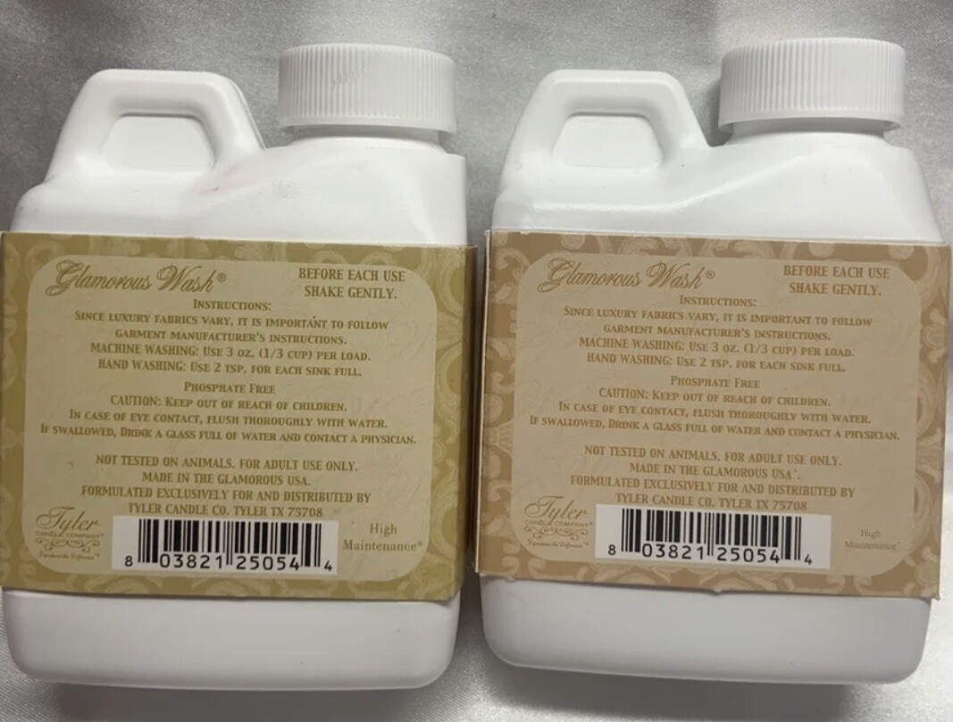 High Maintenance Glamorous Laundry Detergent by Tyler, 4 oz 2 Bottles