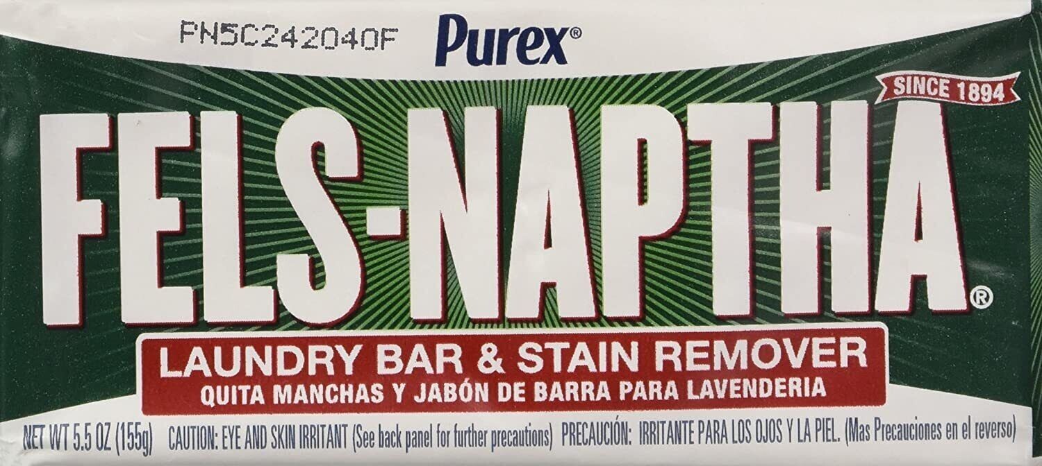 Purex Fels-Naptha Laundry Bar & Stain Remover & Pre-treater 5 Ounce Bar New