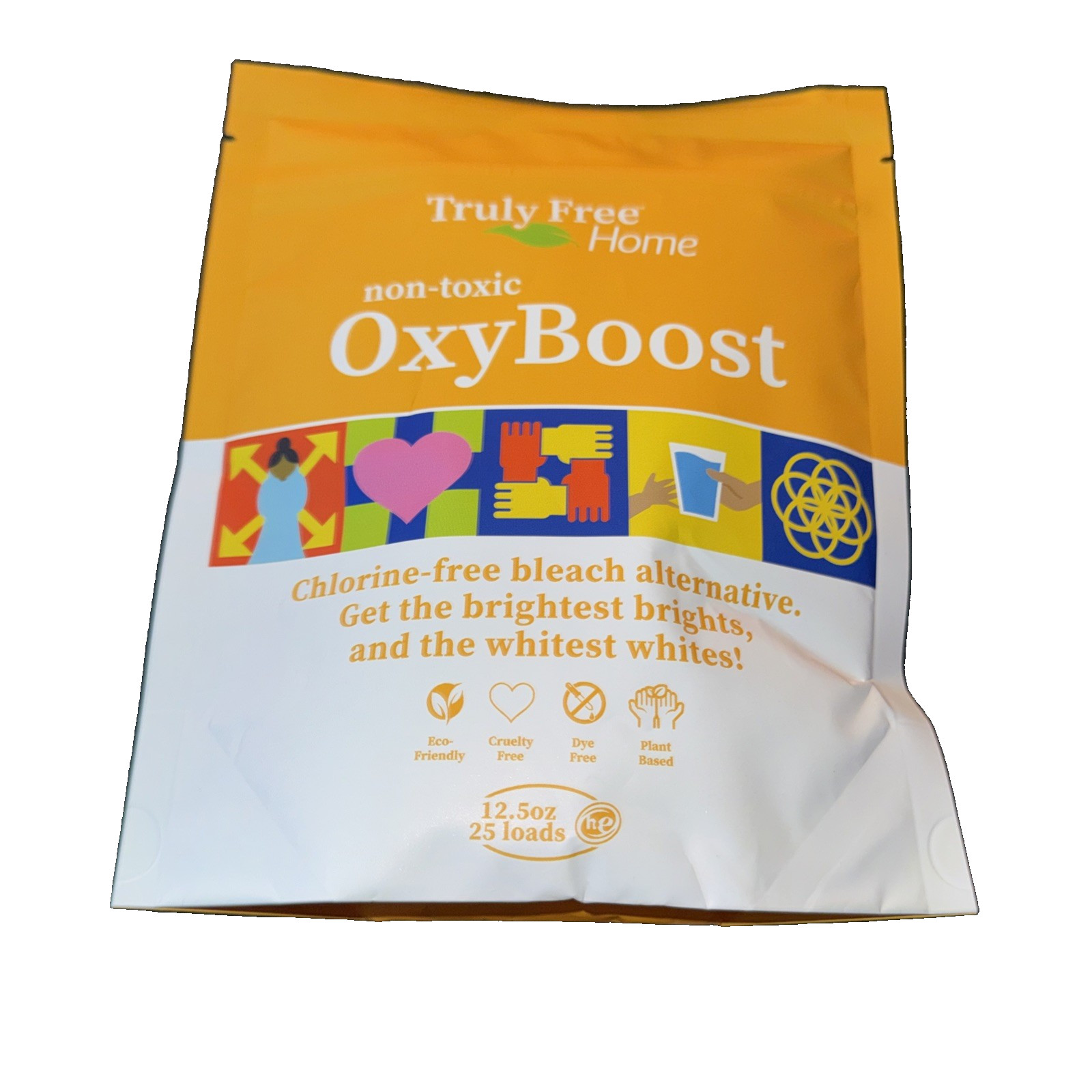 Truly Free OxyBoost Oxygen Stain Remover Laundry Powder 12.5 oz, 25 Loads