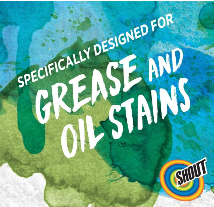 Shout Advanced Grease Busting Foam, Laundry Stain Remover, 18 oz