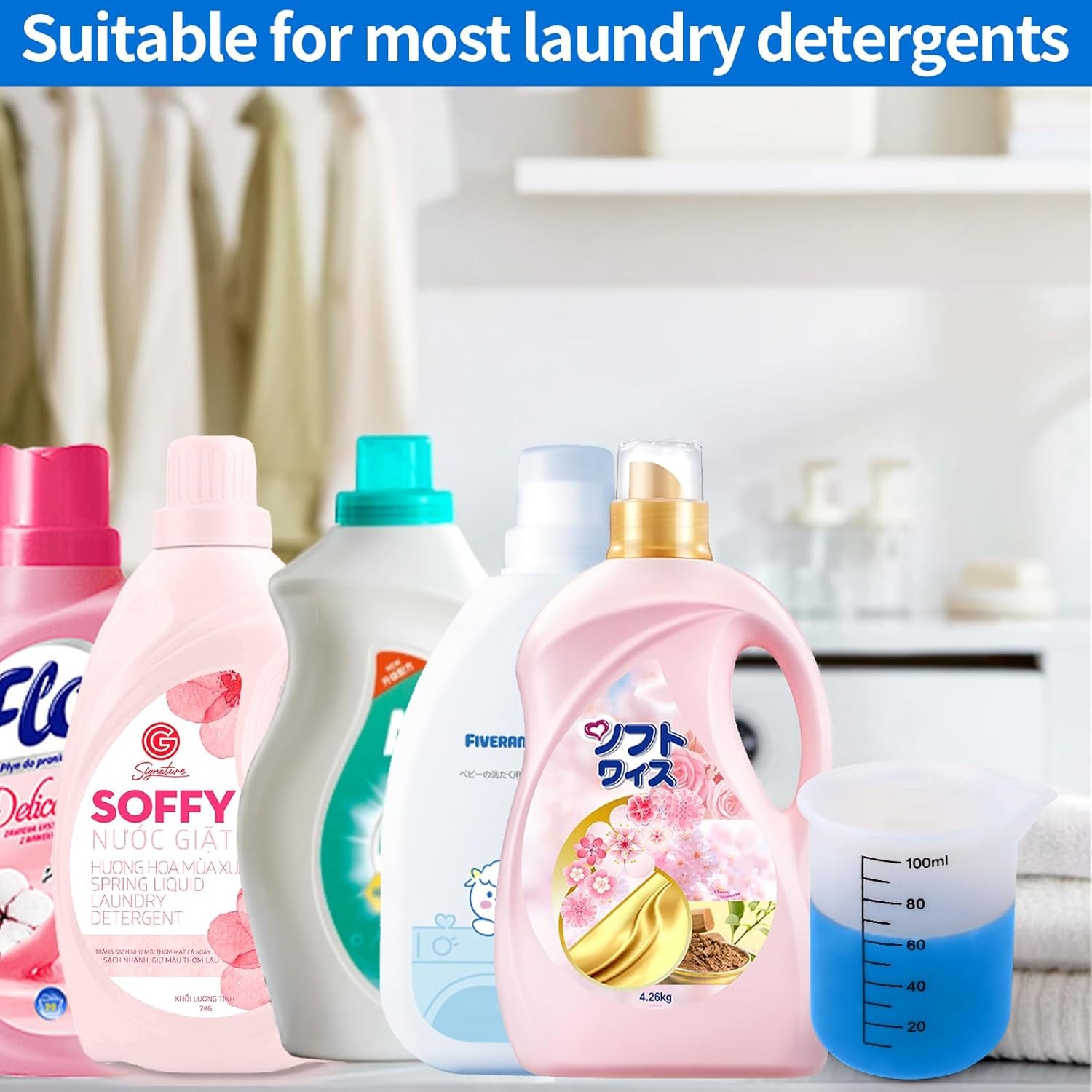 Laundry Detergent Cup Silicone Laundry Detergent Measuring Cup Washable