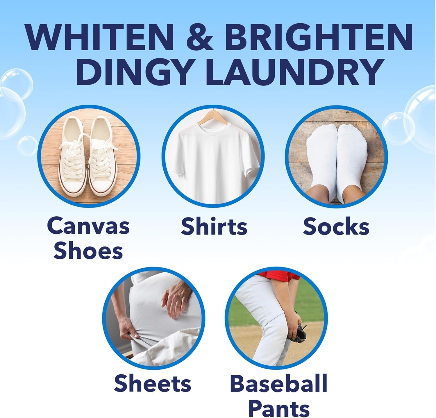 White Revive Laundry Whitener and Stain Remover Powder, Alternative to Bleach