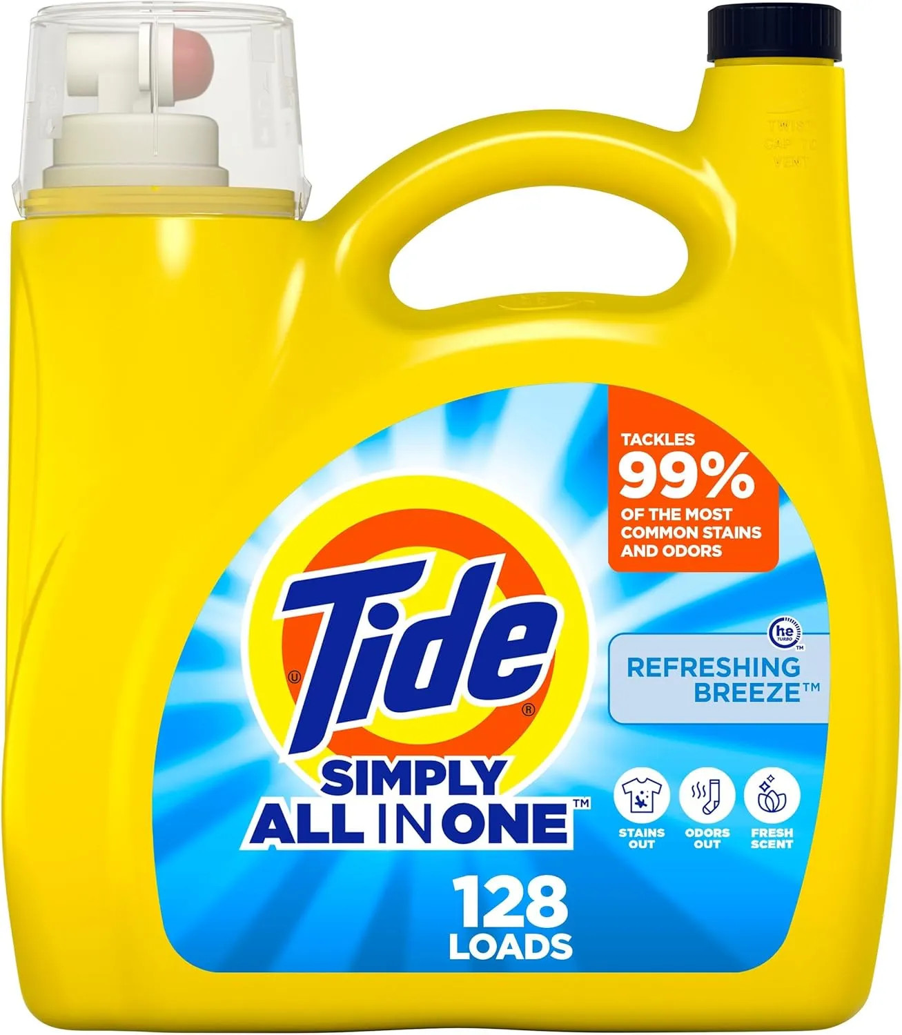 Tide Simply All In One Liquid Laundry Detergent Berry Blossom 89 Loads 117 fl oz